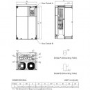 Trójfazowy falownik 22/18,5 kW 460VAC VFD220C4EA-21 Delta Electronics